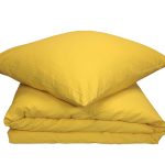 Gofruota patalynė geltona VIENSPALVĖ