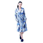 Veliūrinis chalatas Mėta su modalu