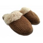 Vilnonė įspiriamos šlepetės RELAX II ruda/rusva