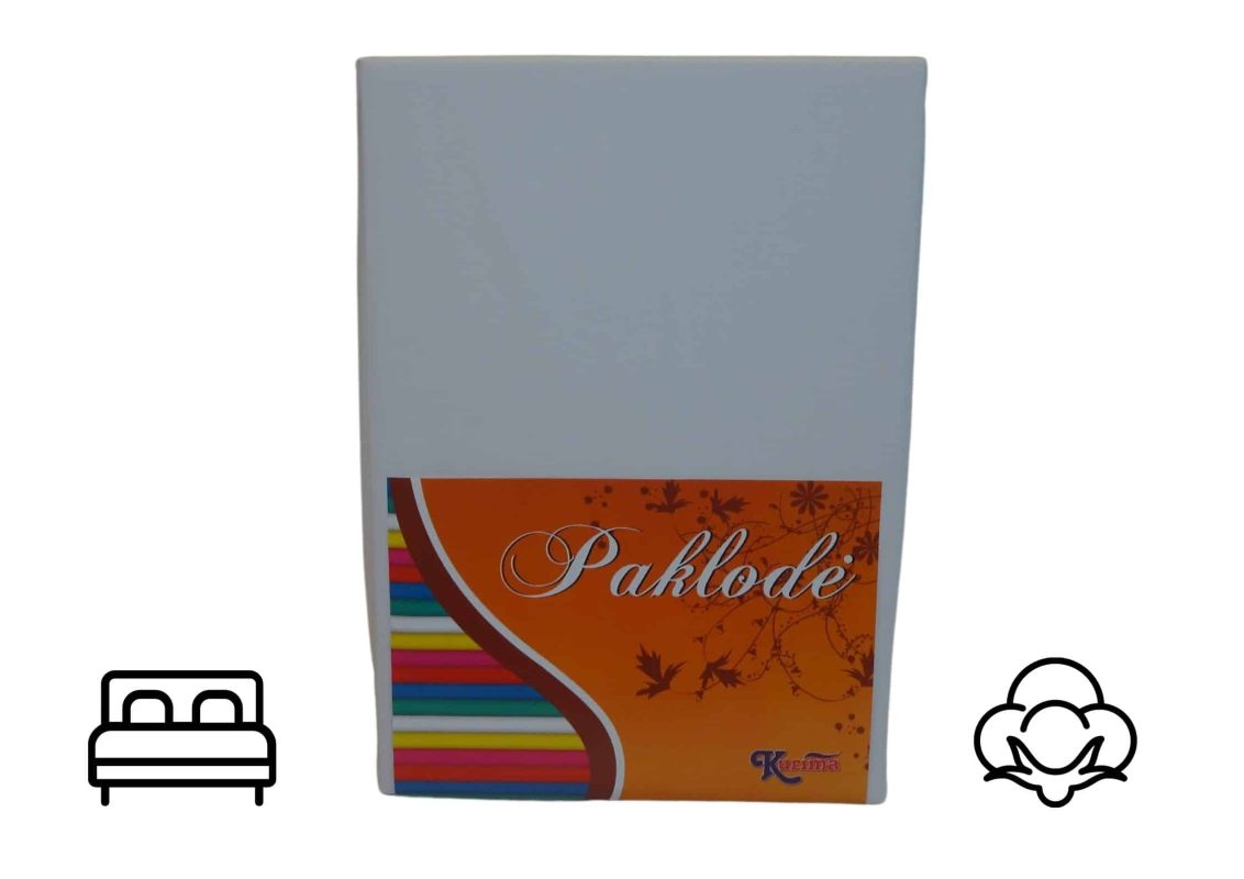 Satino paklodė su timpa kampuose (kurima.lt) balta