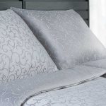 Damasto satino patalynė Grey