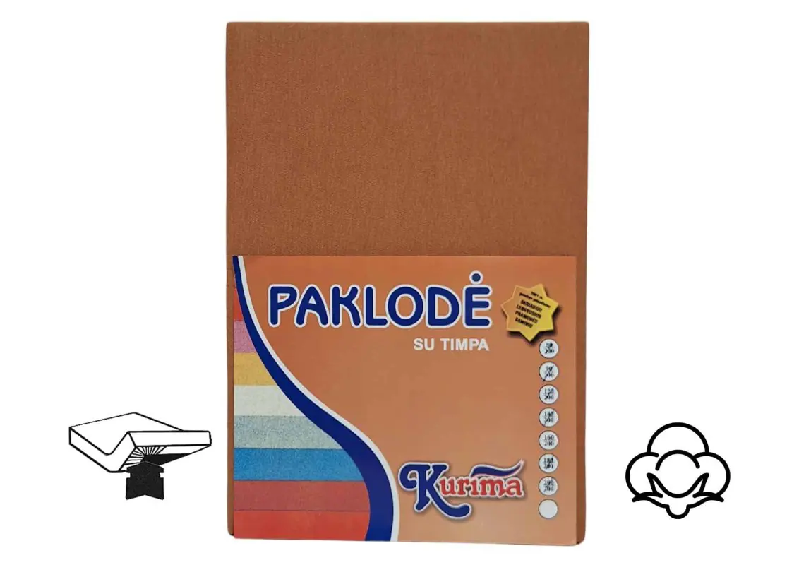Trikotažinė paklodė su guma (kurima.lt)