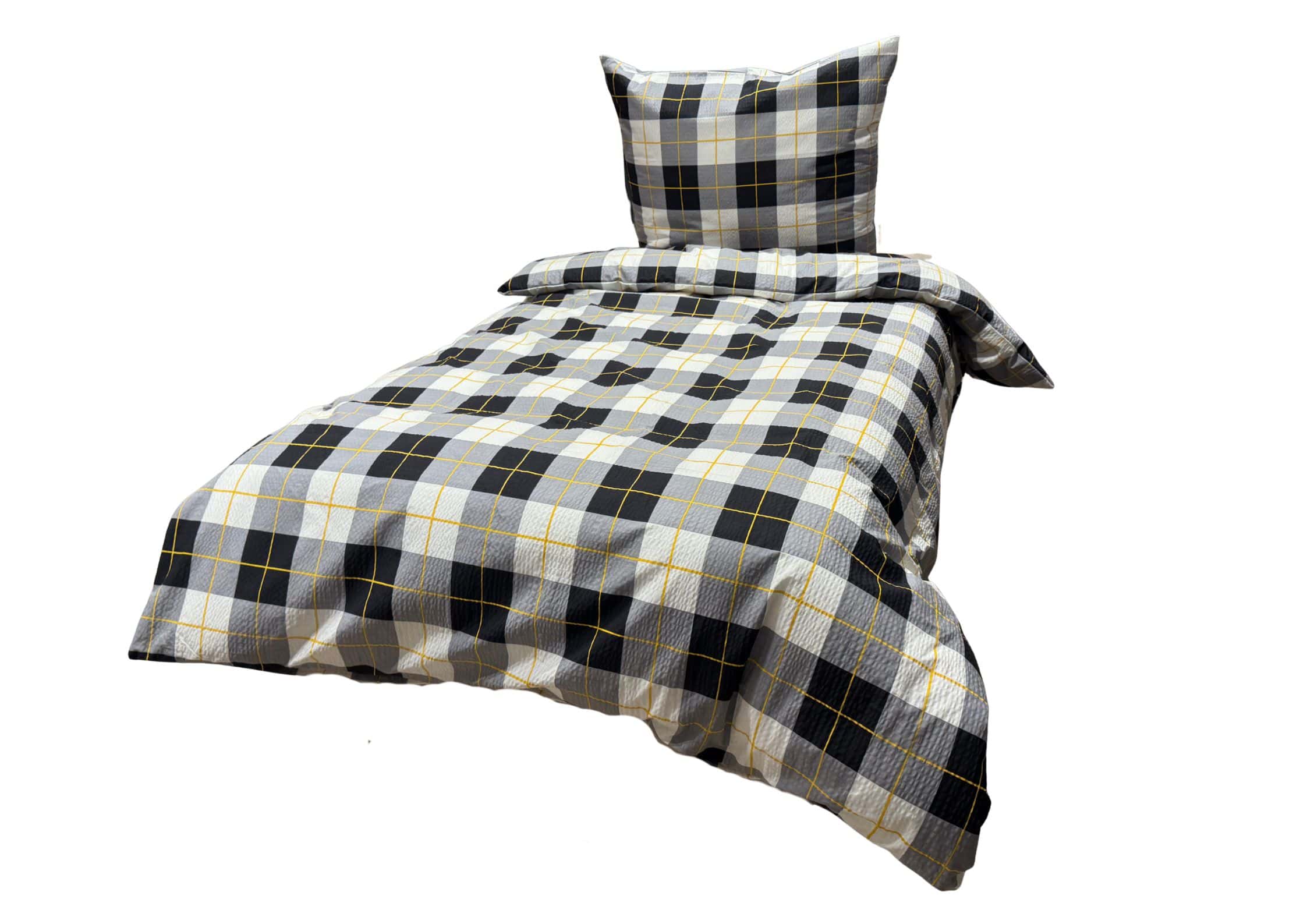 38R1 juodas KORA patalyne nereikia lyginti medvilnė kurimaCT 25 (2) Gofruota patalynė Tinklas - Image 1